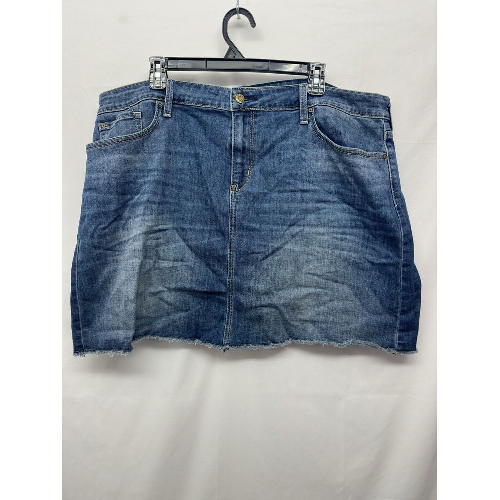 Levi Women's Plus 20W Denim Skirt High Rise Pencil Button Zip 20" Length #21